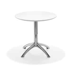K4 seating table MDF Ø 69 cm white - white