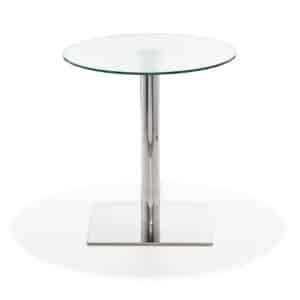 Paolo seatingtable with frosted glass top Ø 60 cm - 