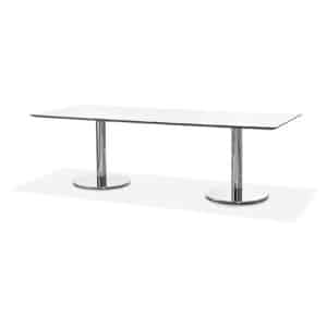 Meeting table 250x100 cm white - white