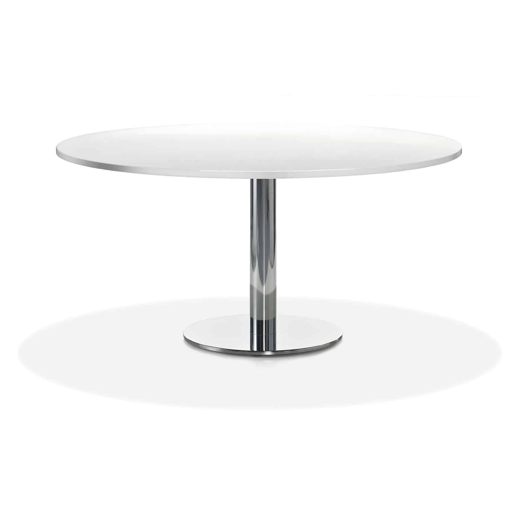 Meeting table Ø 120 cm white