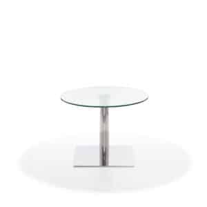 Paolo sidetable with frosted glass top Ø 60 cm - 
