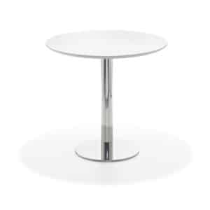 Enzo seating table MDF Ø 69 cm white - white