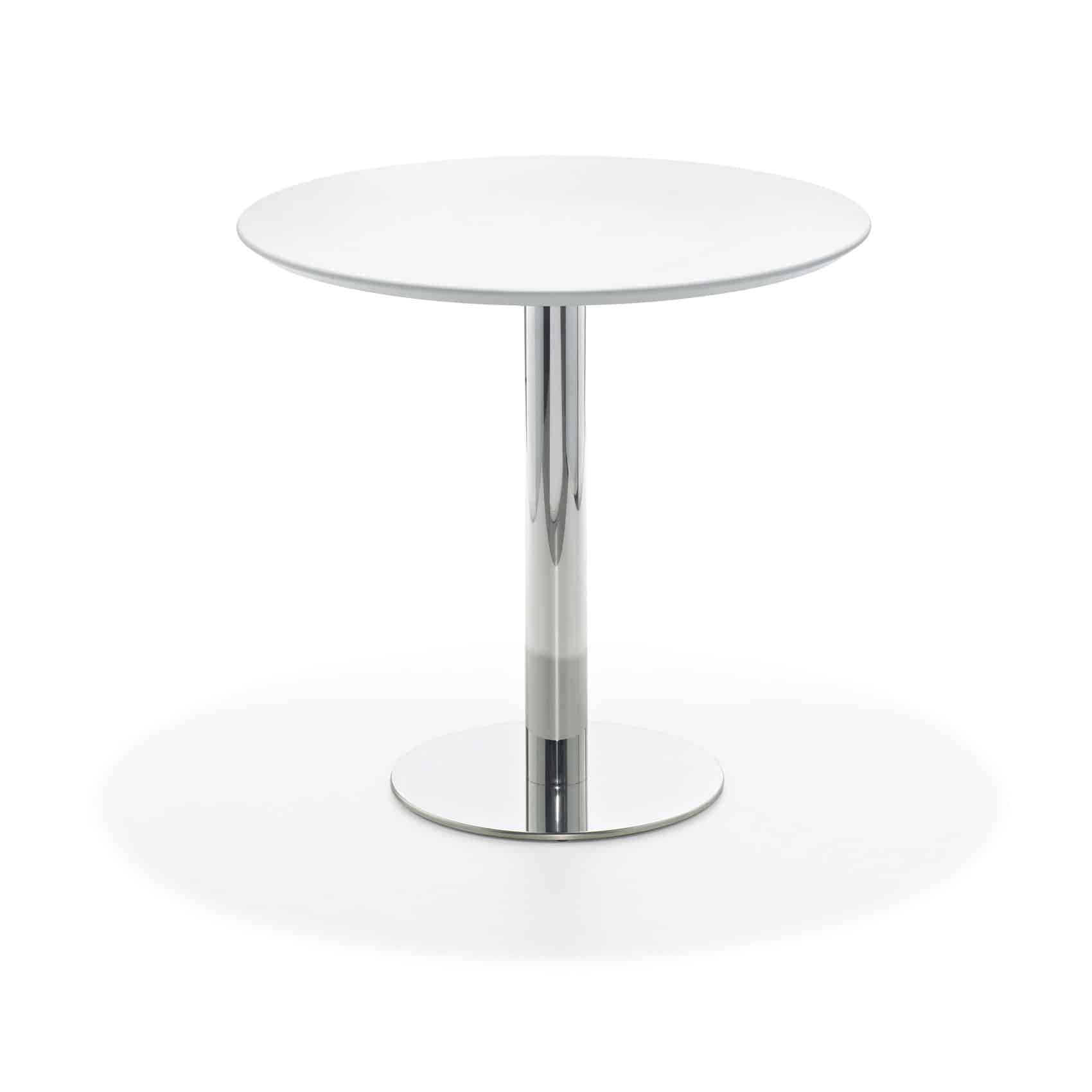 Enzo seating table MDF Ø 69 cm white
