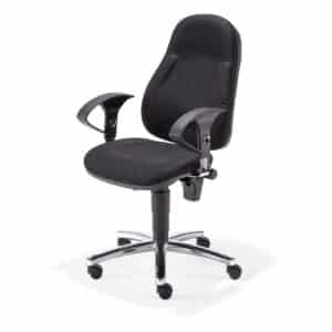 Officechair with armrest - black