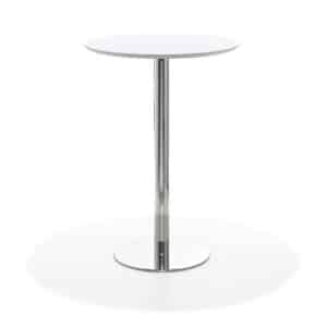 Enzo bar table MDF Ø 69 cm white - white