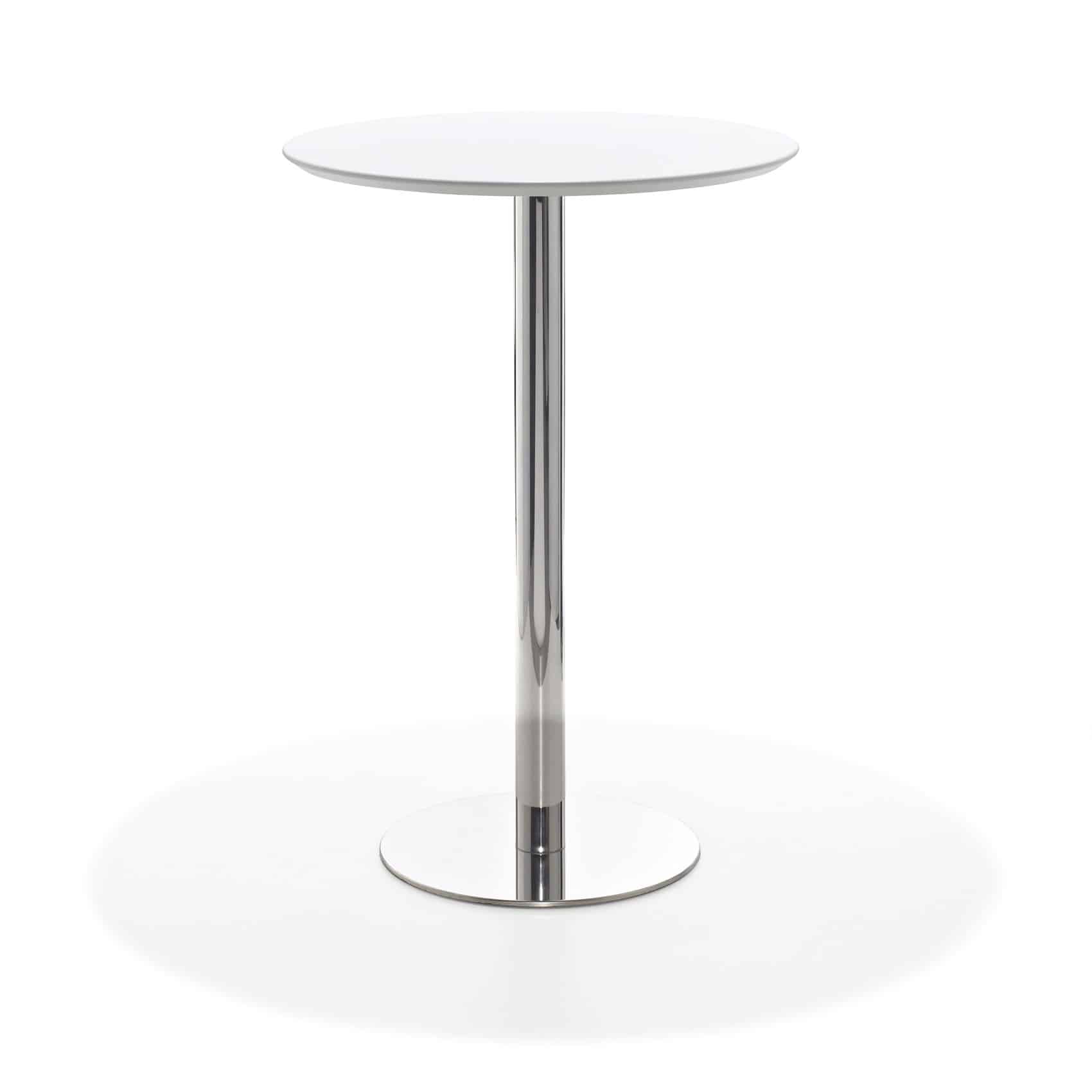 Enzo bar table MDF Ø 69 cm white