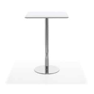 Enzo bar table MDF 79 x 79 cm white - white