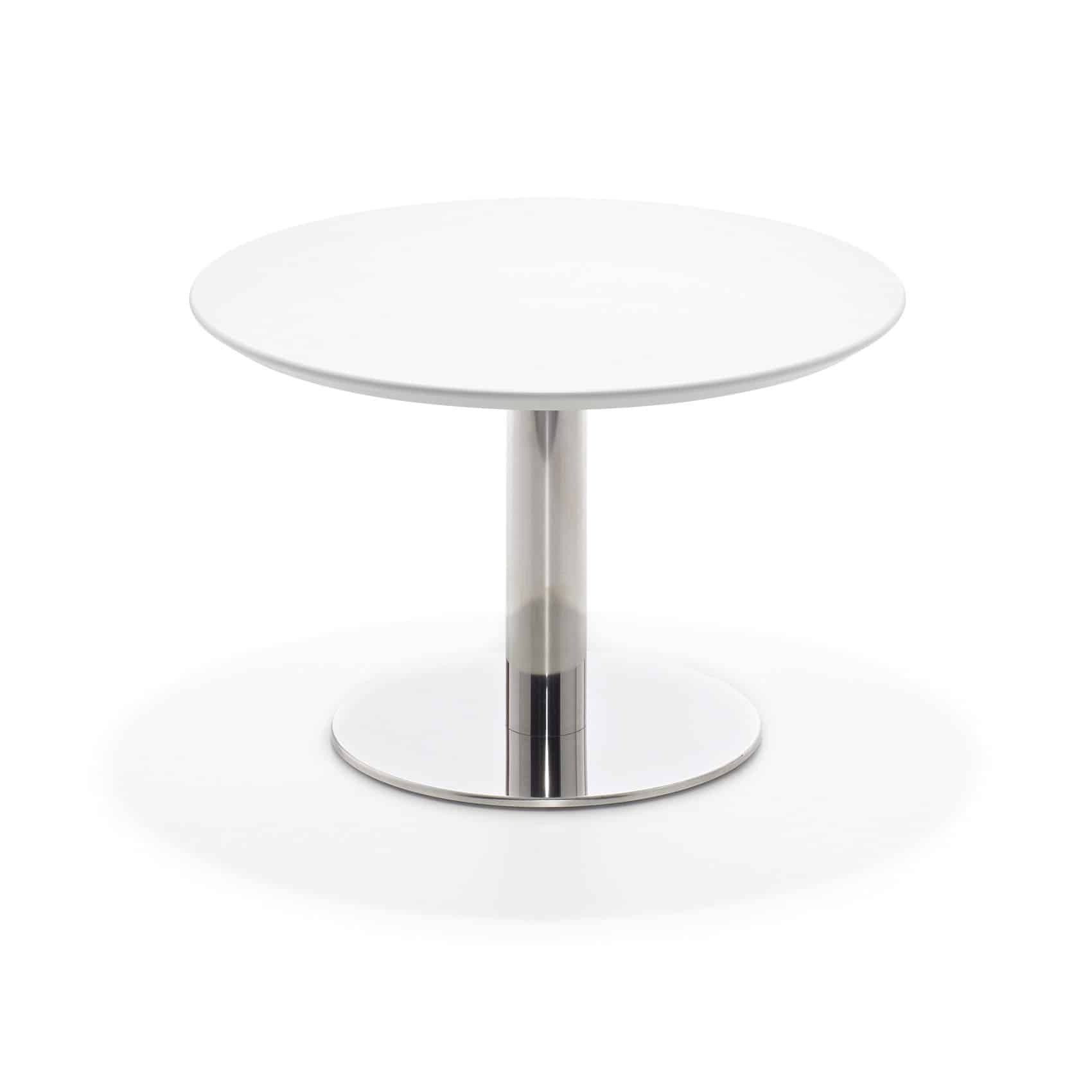Enzo side table MDF Ø 79 cm white