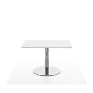 Enzo side table MDF 79 x 79 cm white - white