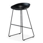 about a stool black metal