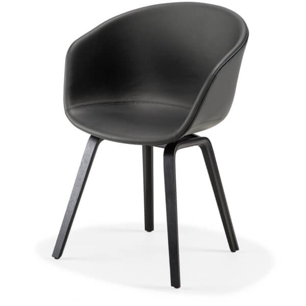 about a chair black leather