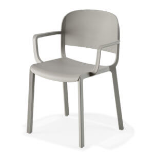 Dome with armrest - light gray