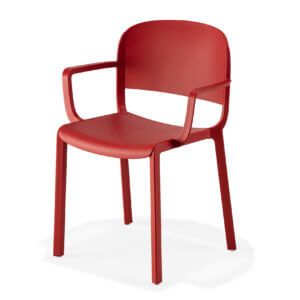 Dome with armrest - red