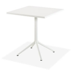 Elliot 4 Sitztisch / KS 70x70 weiß - white
