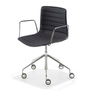 Catifa 46 Officechair with armrest - black