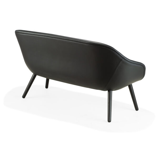 about a lounge 2er black leather – Bild 2