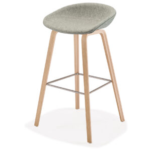 about a stool textil - hellgrau