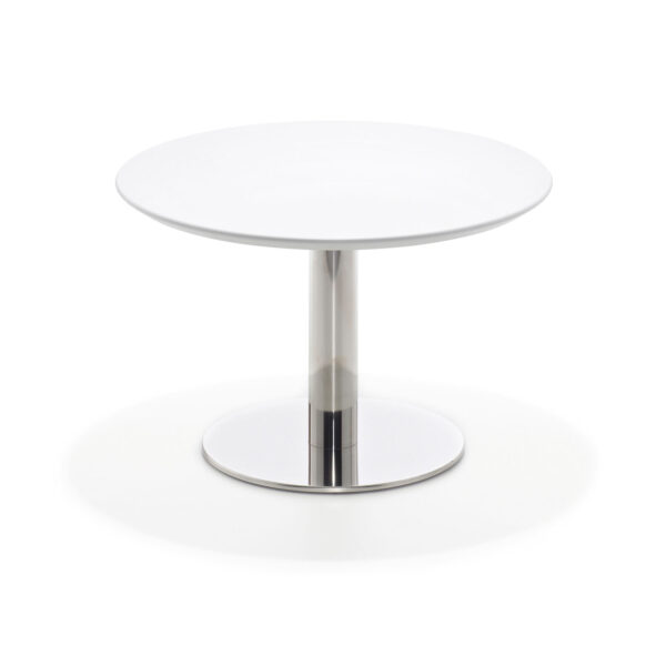 Enzo side table MDF Ø 69 cm white