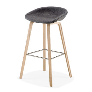 about a stool textil - dunkelgrau