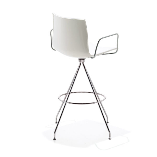 Catifa-barstool ECO-leather with armrest - Image 2