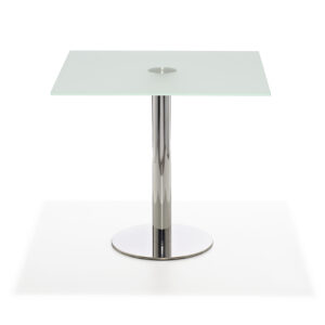Enzo Sitztisch Glasplatte satiniert 70x70 cm