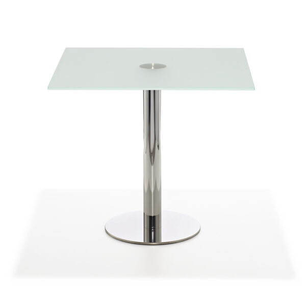 Enzo Sitztisch Glasplatte satiniert 70x70 cm