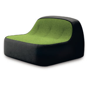 Sand 1 seater - green/black