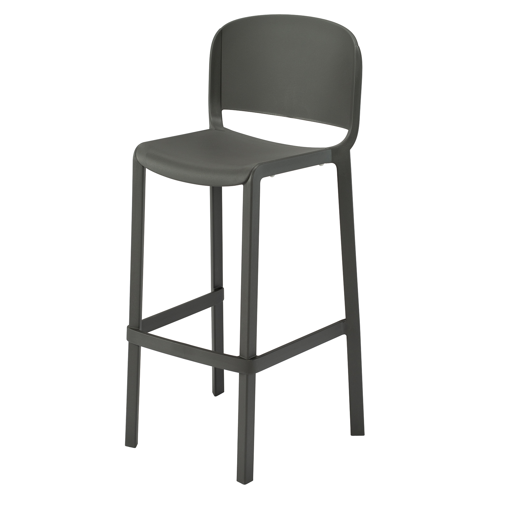 Dome barstool with backrest