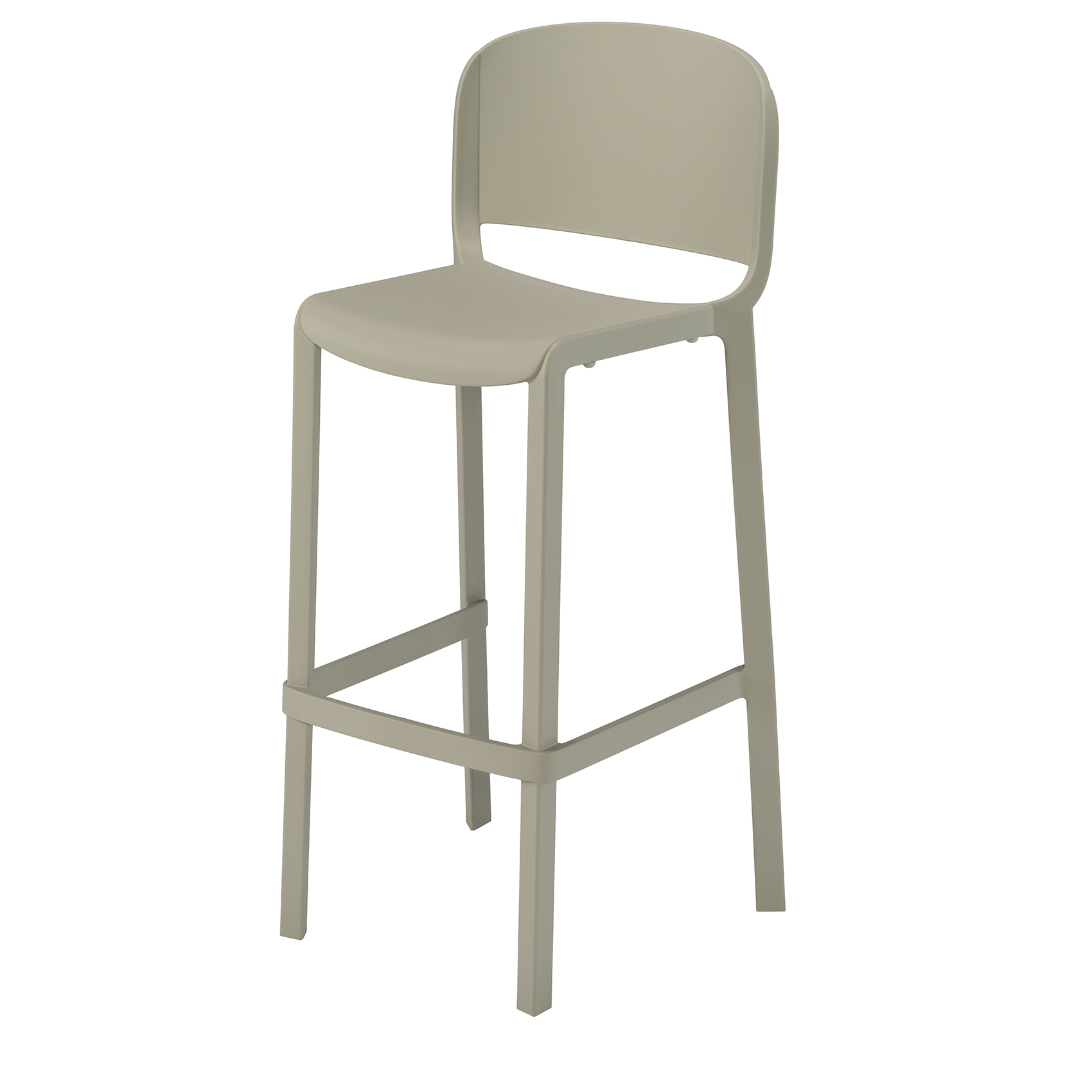 Dome barstool with backrest
