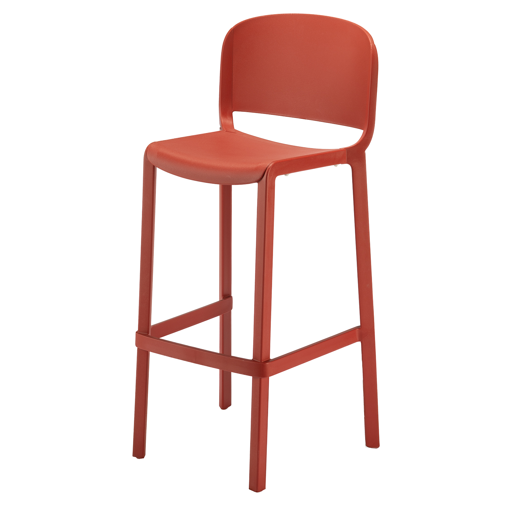 Dome barstool with backrest