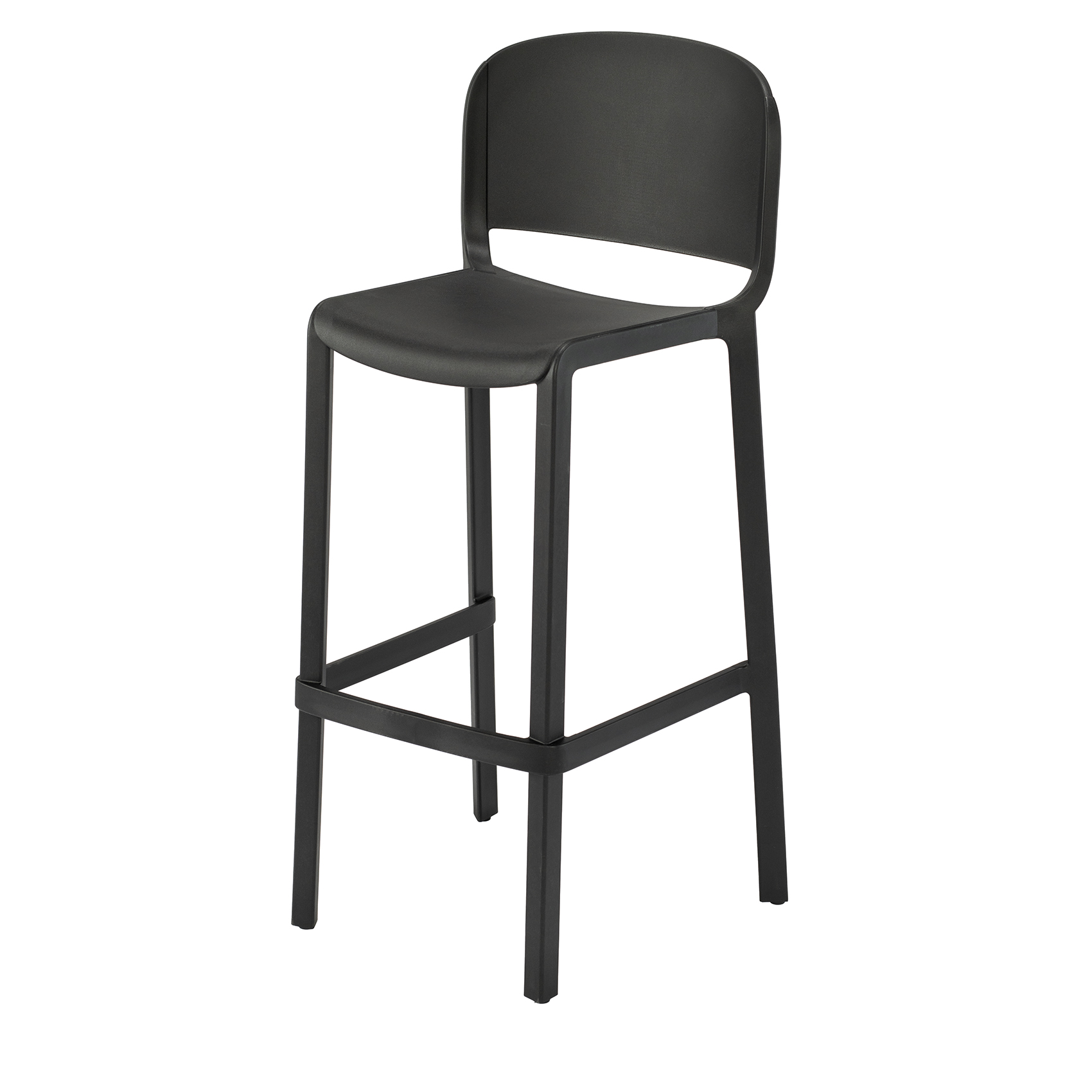 Dome barstool with backrest